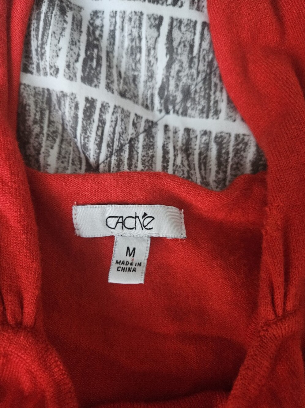 Cache Red Halter Ribbed Knit Camisole - Picture 2 of 3